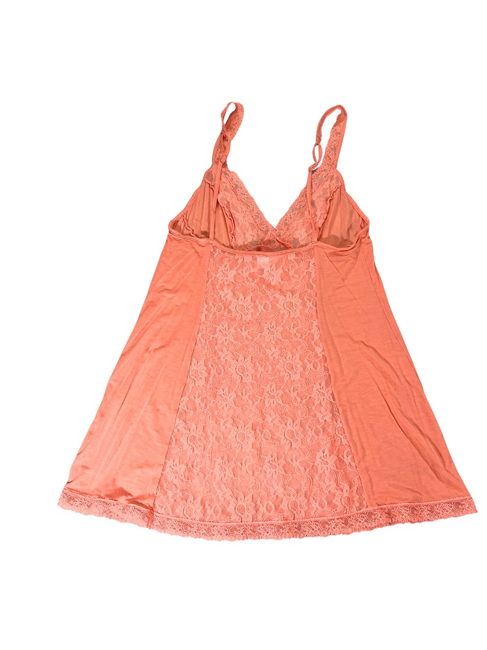 Victoria's Secret Coral Lace Panel Trim Chemise Cover Up
